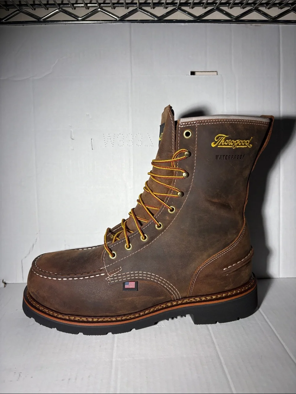 Thorogood 8” Crazy Horse 1957 Series Steel Toe Boots Men’s Size 10.5 2E Wide